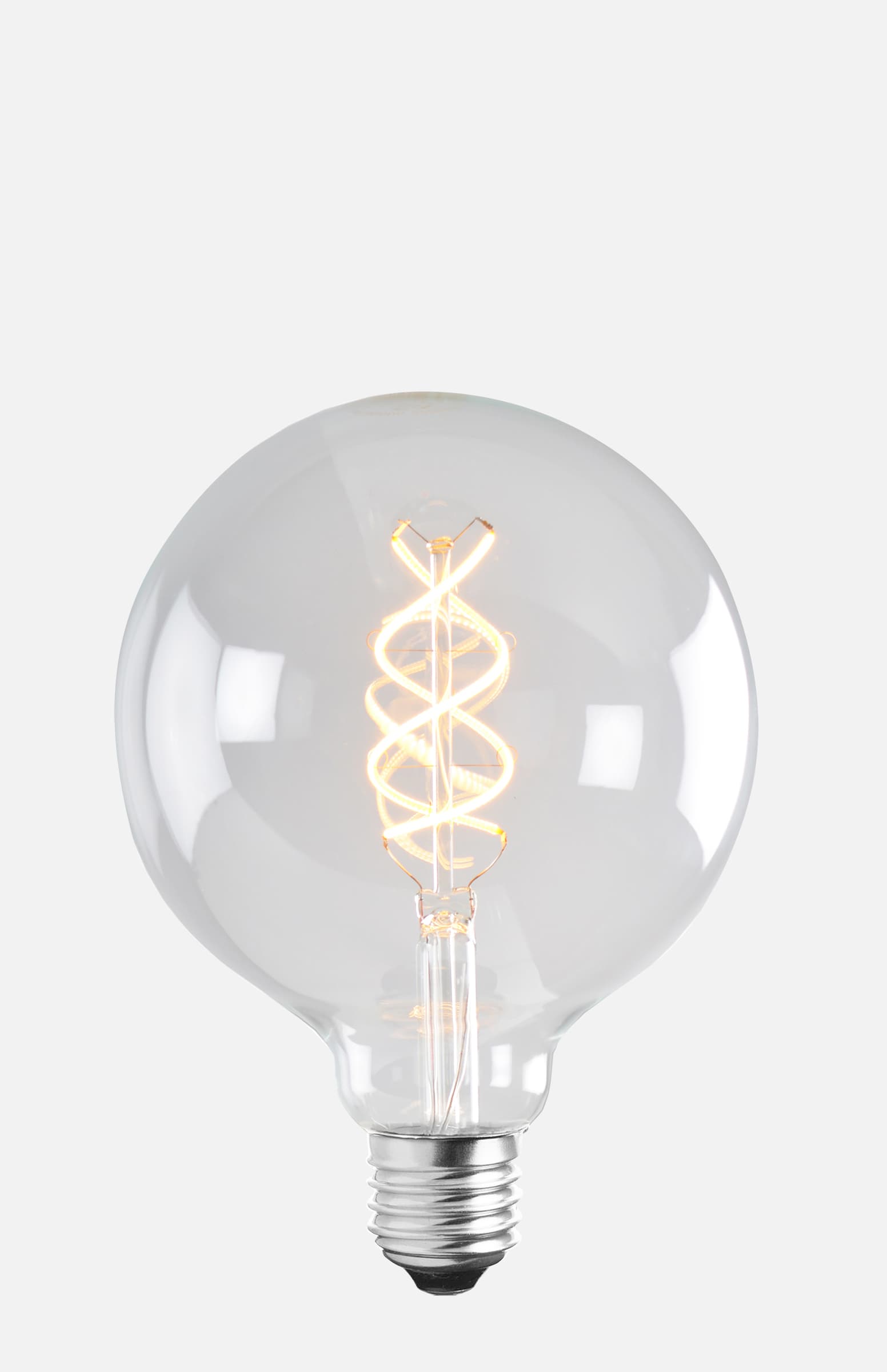 Light Source E27 LED Soft Filament Globe 125 mm Cl