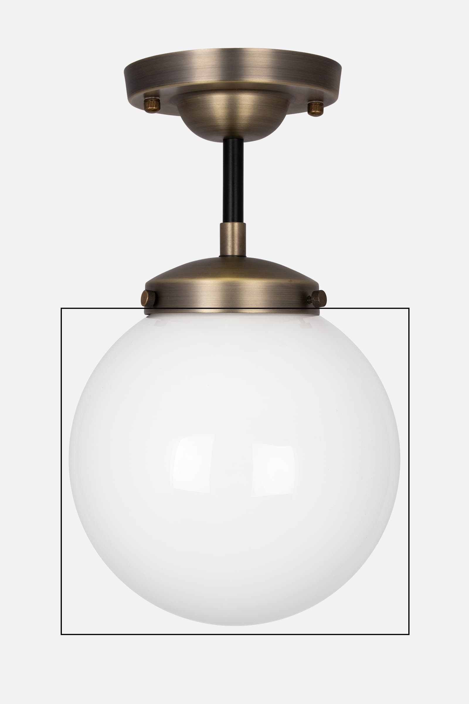 Spare Glass Shade for 9907 Alley  White