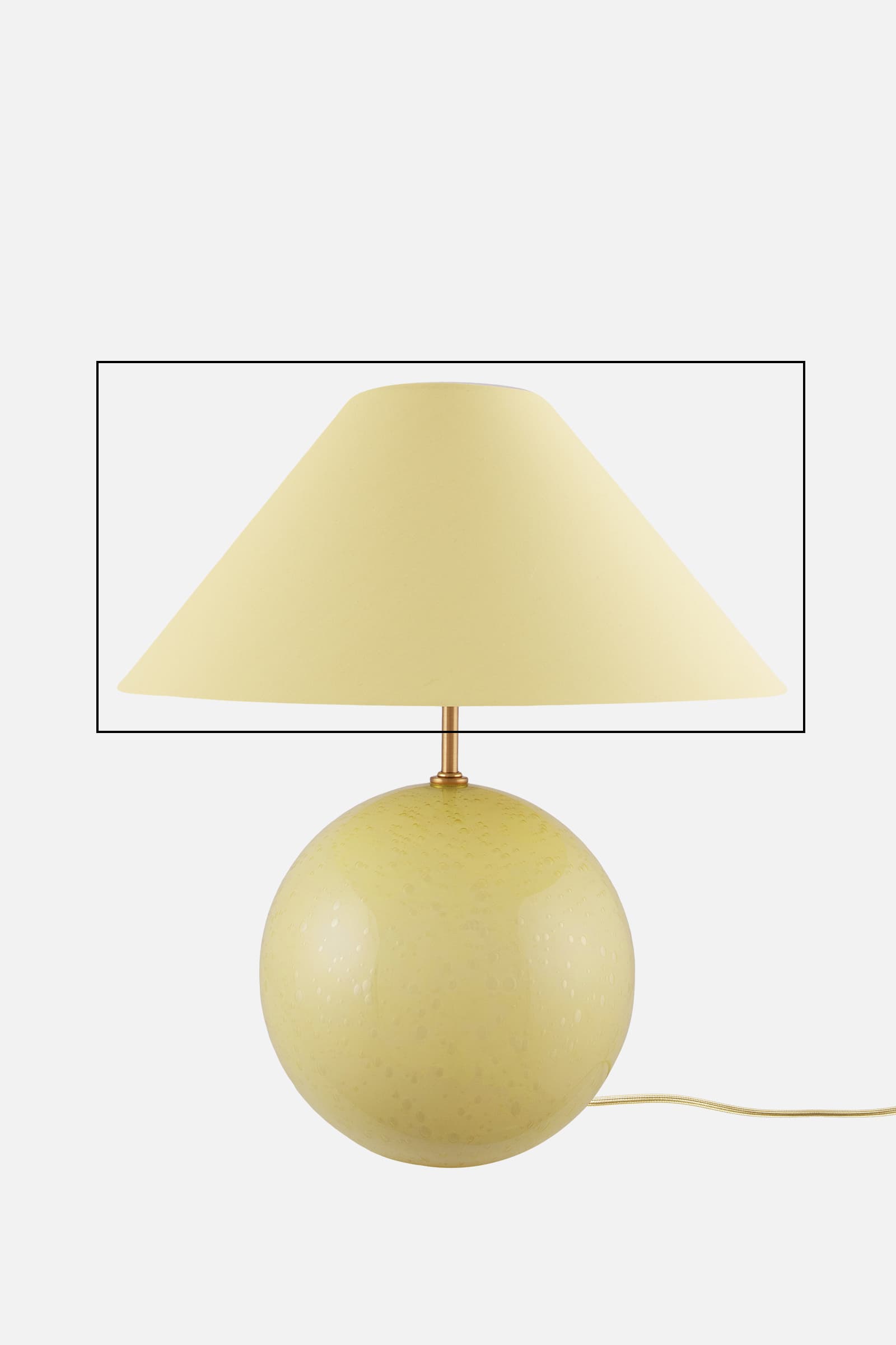 Spare shade Table lamp Iris 35  Butter yellow