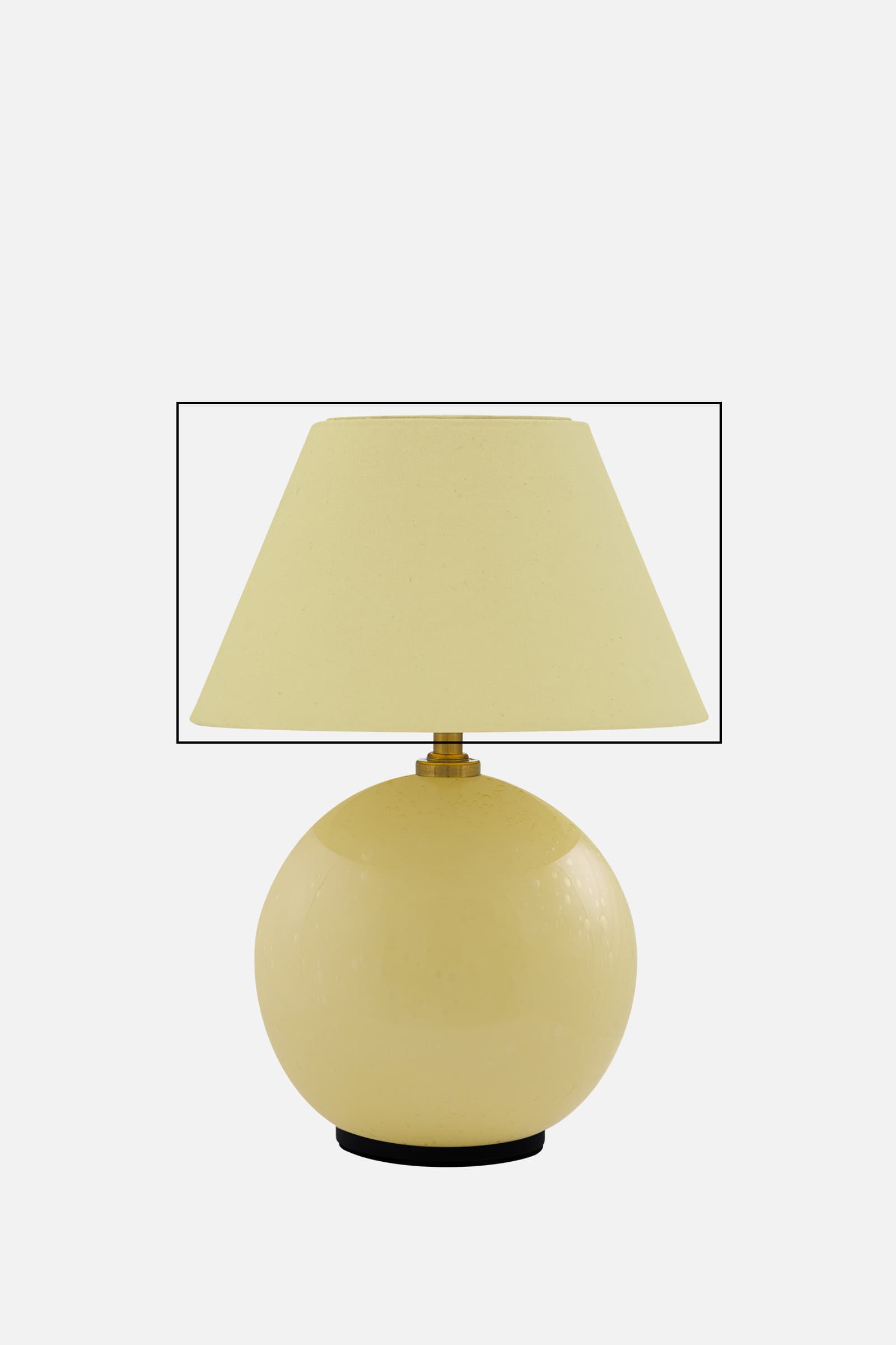 Spare shade Portable table lamp Iris 16  Butter yellow