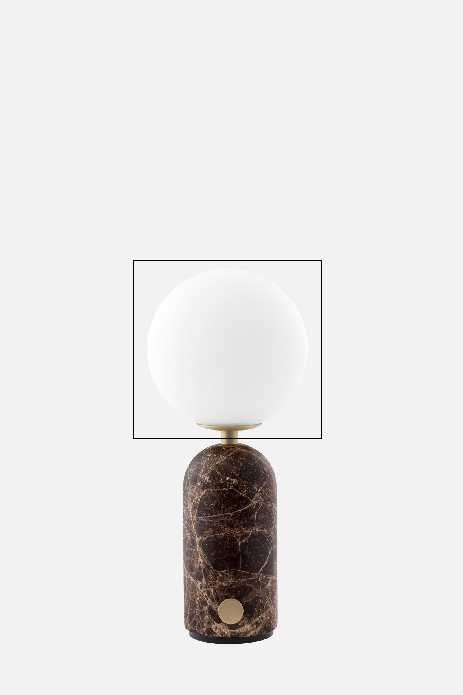 Spare glass Torrano portable table lamp  White/brushed brass