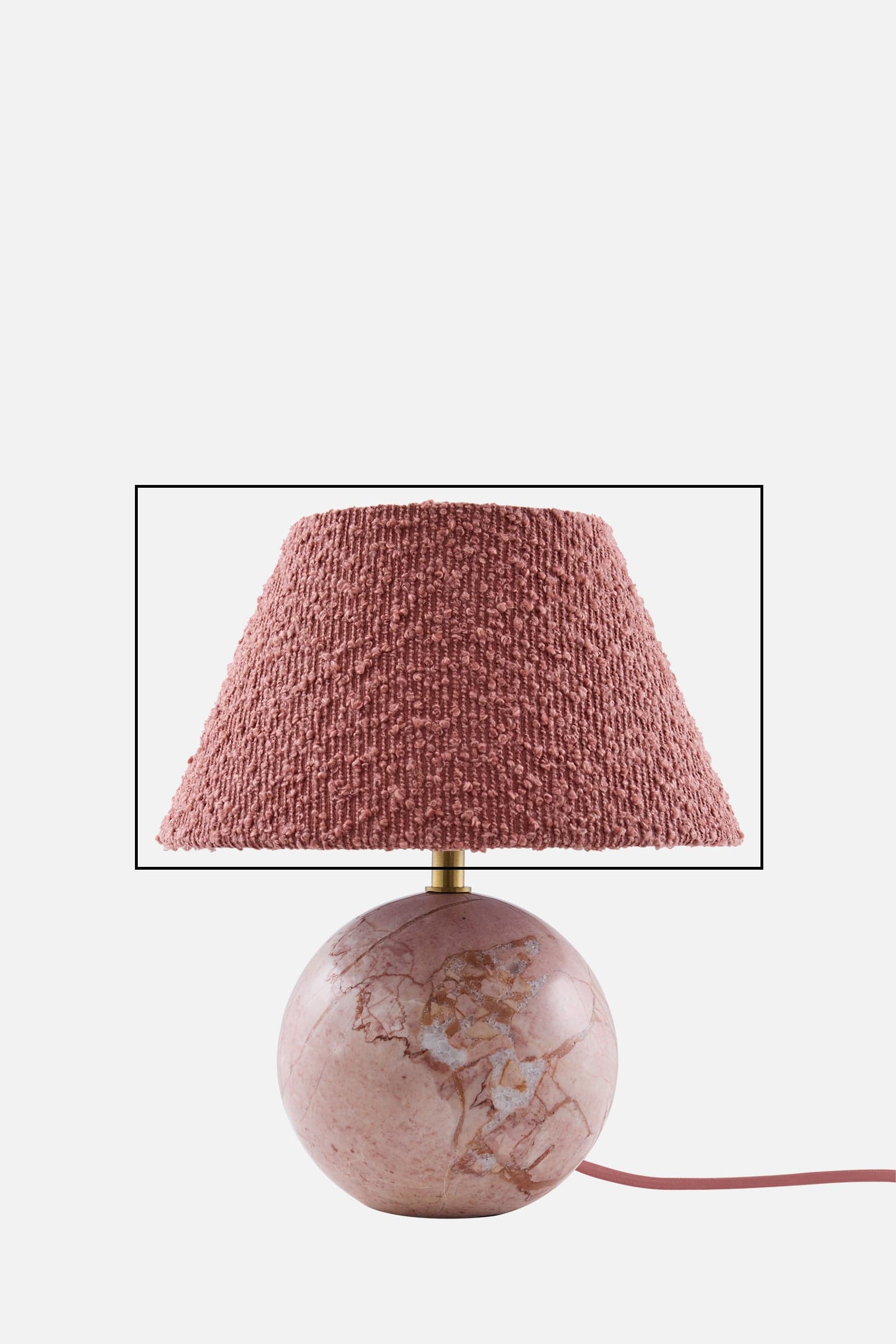 Spare shade Table lamp Castello 24   Dusty pink marble