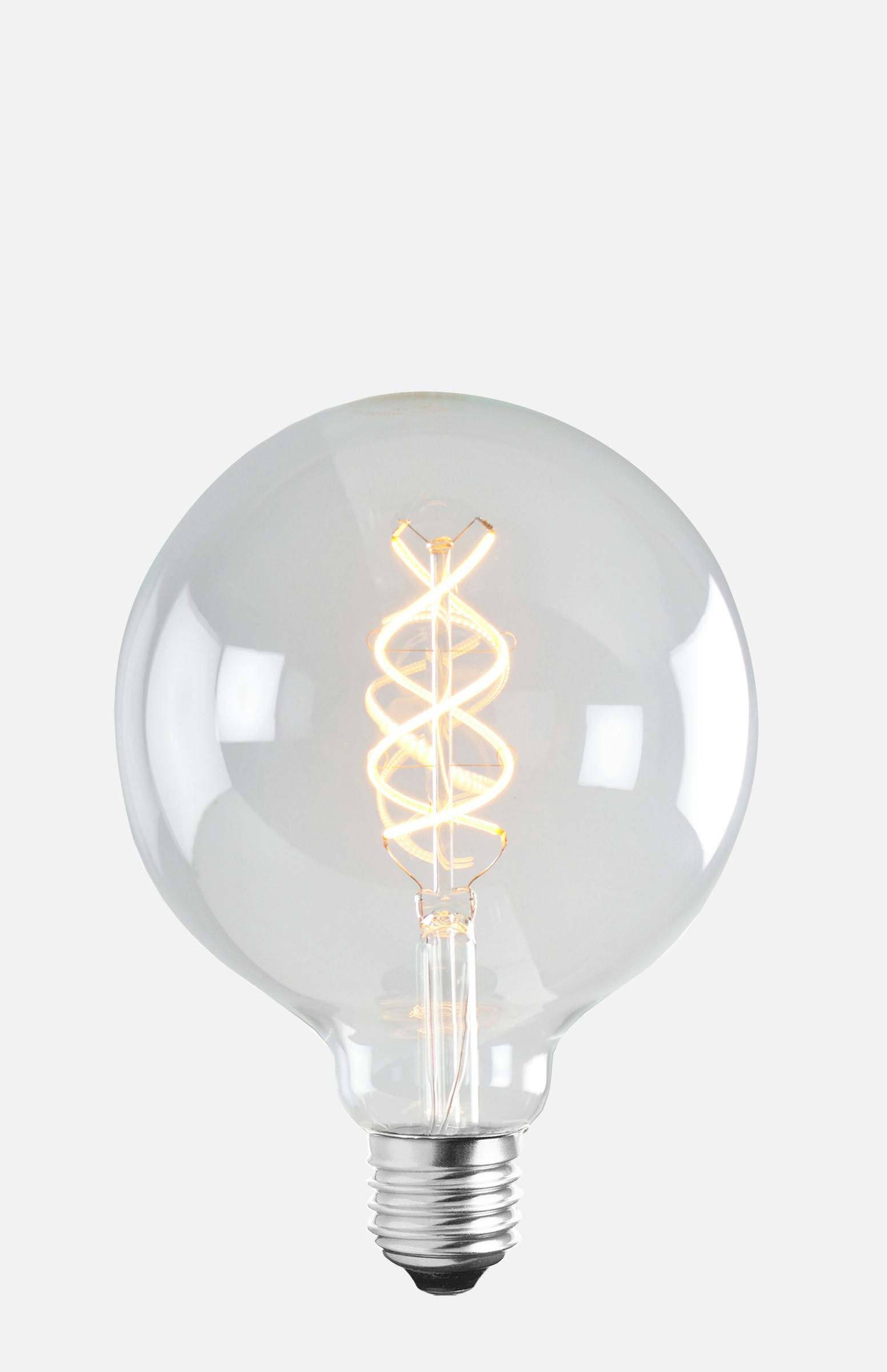 Light Source E27 LED Soft Filament Globe 125 mm Cl